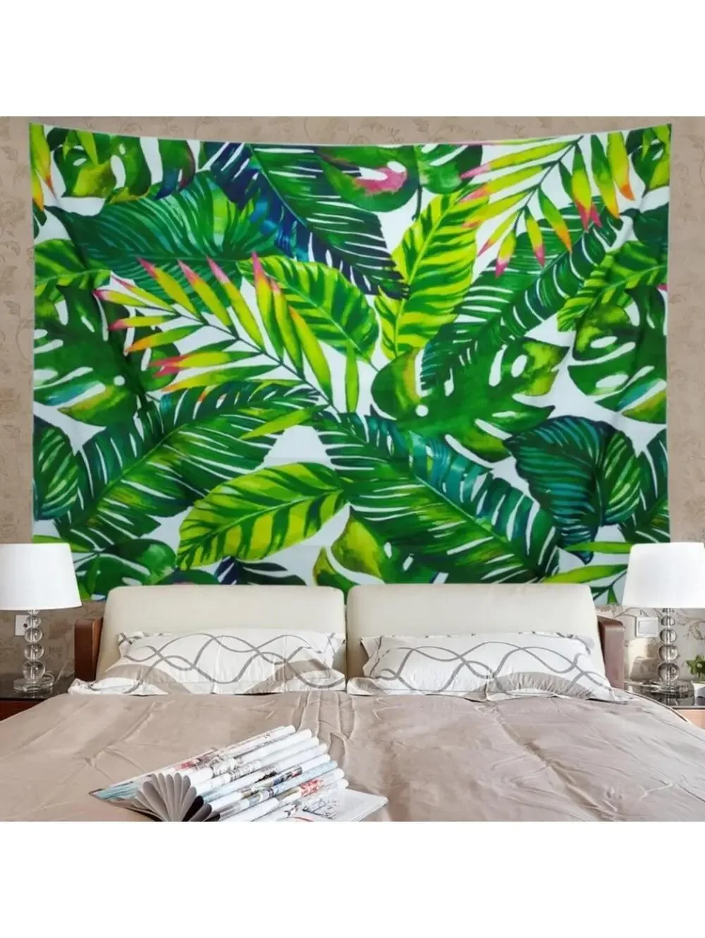 NWT Monstera Palm Tapestry